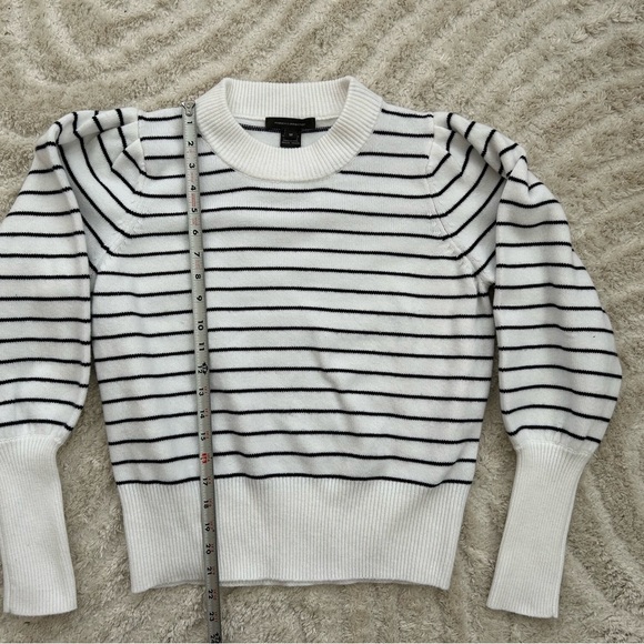 French Connection White and Black Striped Sweater - Picture 3 of 6